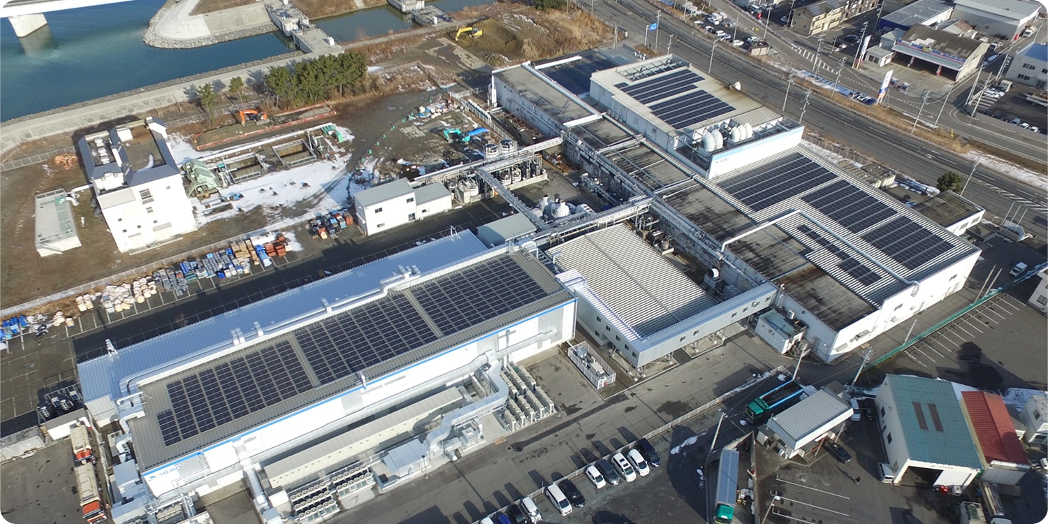 Self-consumption solar power generation system at Ishinomaki Factory