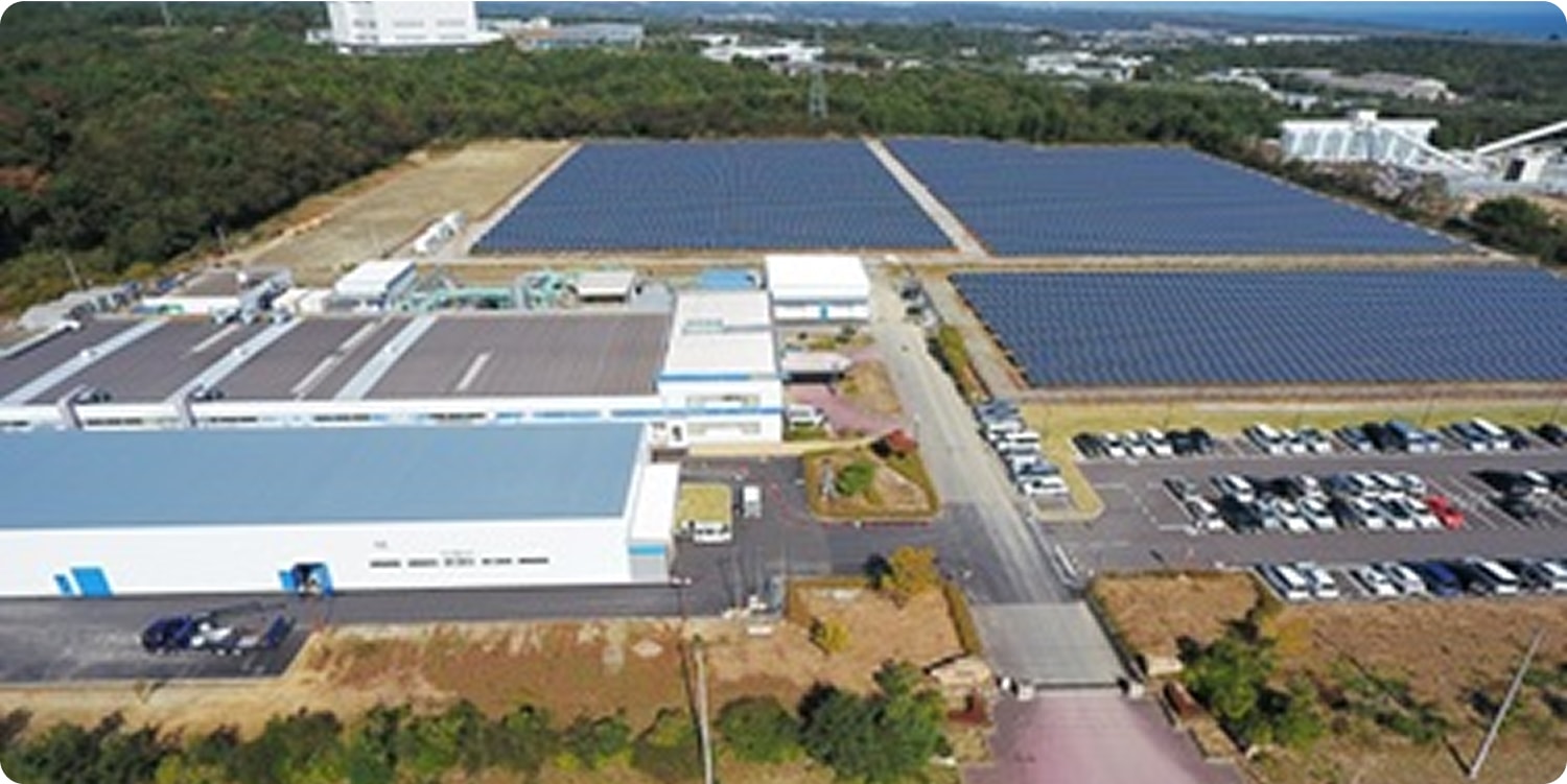 Generation of renewable electricity at Solar Park Fukushima

