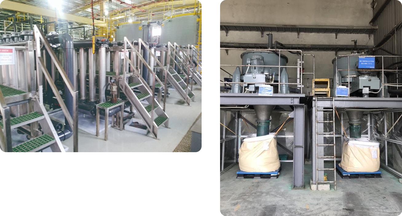 Recycling plant in our own factory