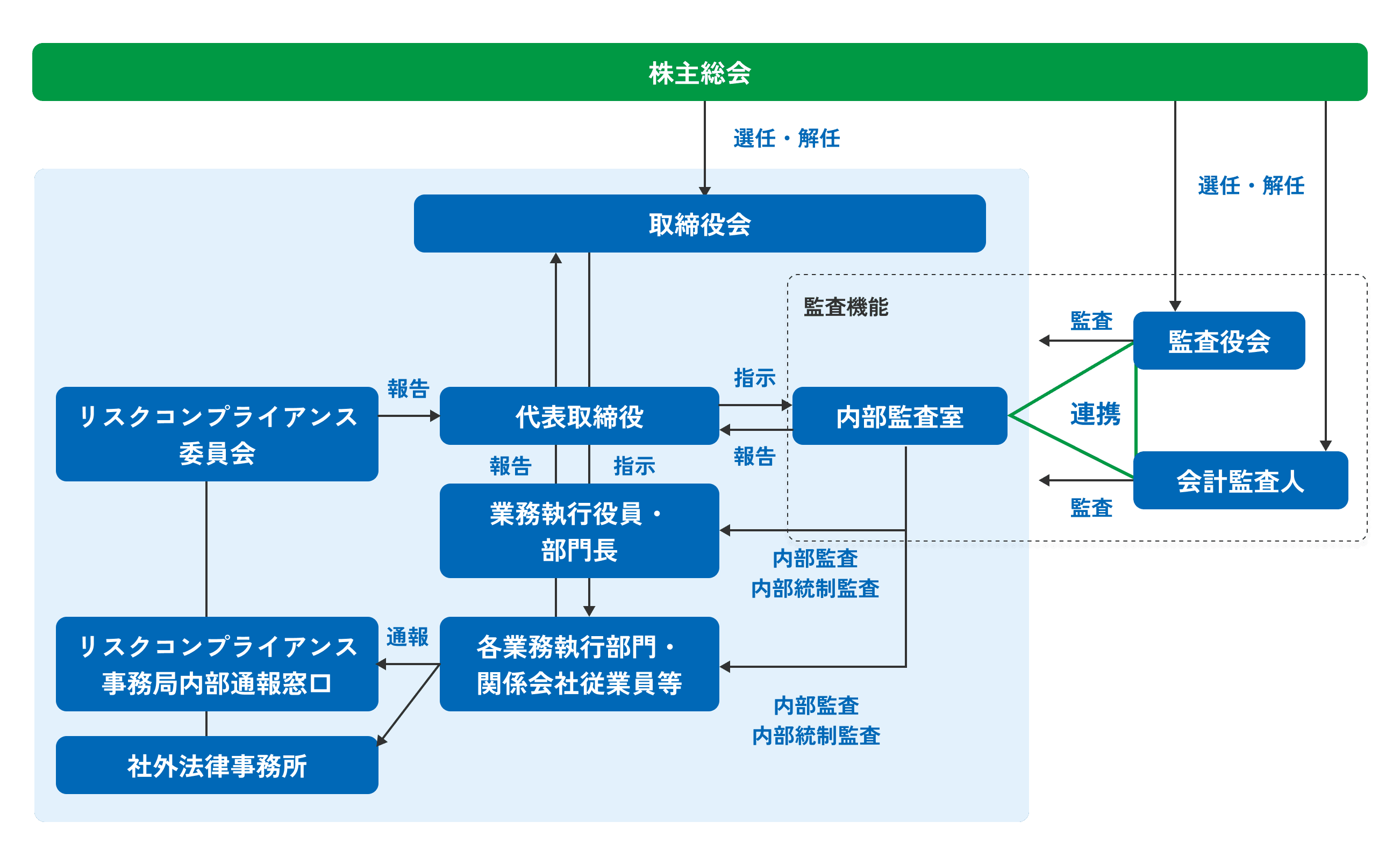 Diagram of our corporate governance system